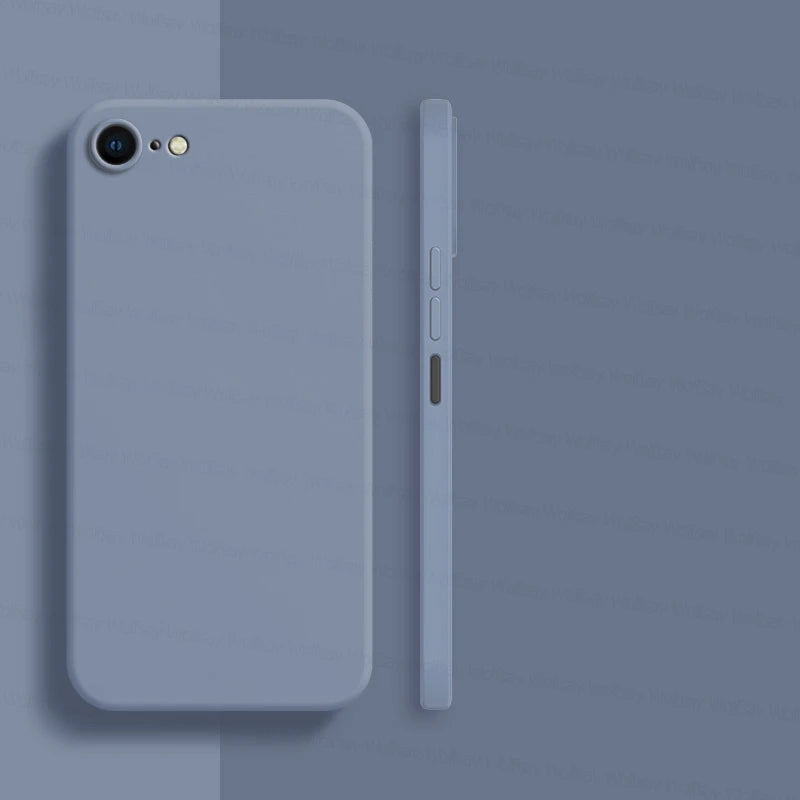 Para iphone 8 caso para iphone se 2022 2020 7 8 capa de luxo à prova de choque macio tpu silicone líquido telefone volta caso para iphone 8