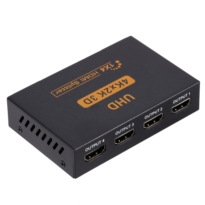 Ultra HD 4K 2K Steel Casing HDMI Distributor 1 in 4 out One to Four Video Screen Splitter 4 Ports 1x4 2160p