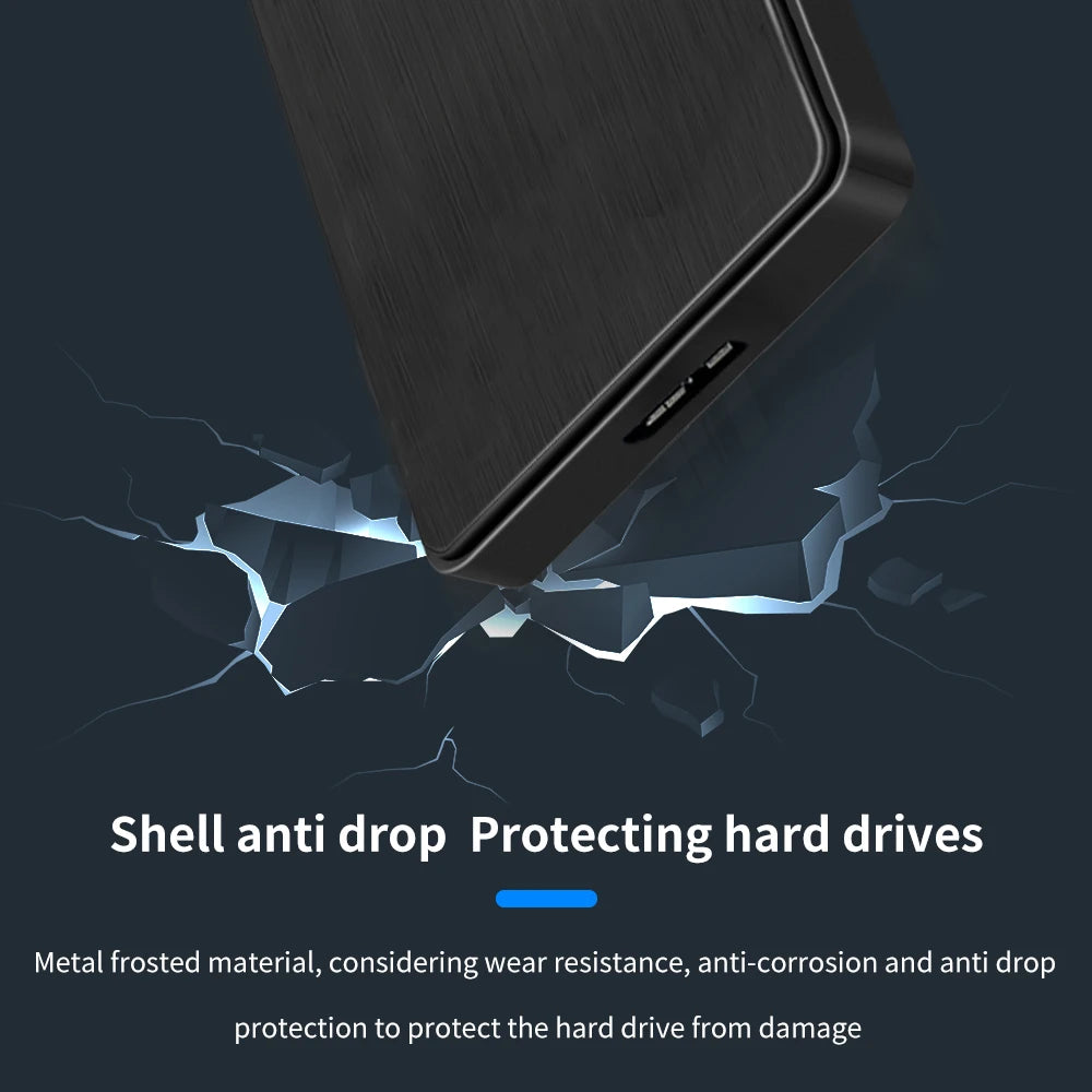 USB 3.0 To 2.5 Inch Hard Drive Case USB 3.0 Para 2.5 Polegada Caso Disco Rígido SATA HDD SSD Enclosure 5Gbps Caixa de Disco Rígido Externo para PC Portátil Smartphone PC Portátil