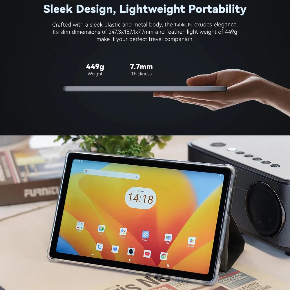Novo 4g pad versão global 10.1 Polegada tablets android com processador octa núcleo 8gb ram 256gb rom duplo sim 4g lte 5g wifi tablet pc