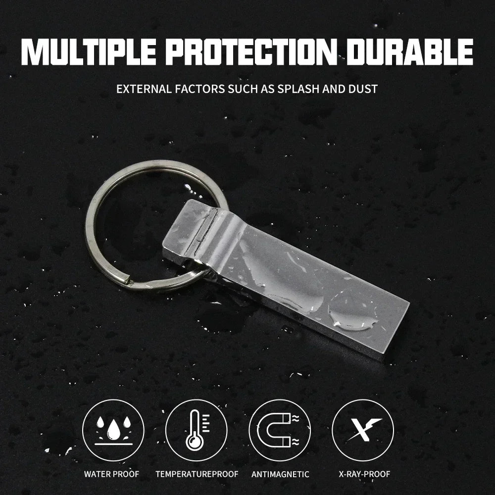 USB 3.0 Flash Drive 128GB Memoria USB Memory Stick Pen Drive U Disk Metal Key Thumb USB Drive para PC Laptop 32GB/64GB