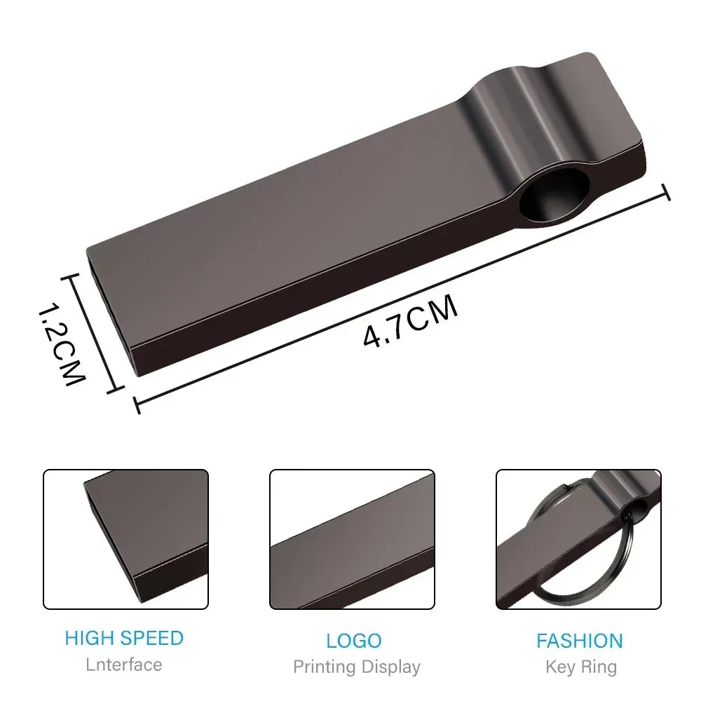 USB 3.0 Flash Drive 128GB Memoria USB Memory Stick Pen Drive U Disk Metal Key Thumb USB Drive para PC Laptop 32GB/64GB