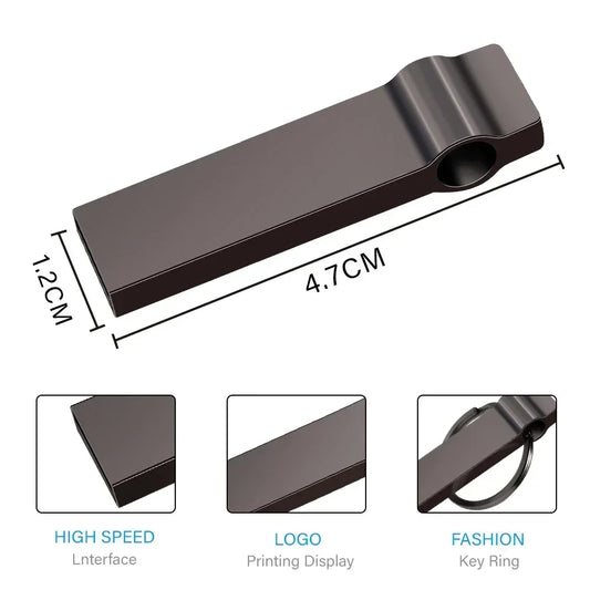 USB 3.0 Flash Drive 128GB Memoria USB Memory Stick Pen Drive U Disk Metal Key Thumb USB Drive para PC Laptop 32GB/64GB