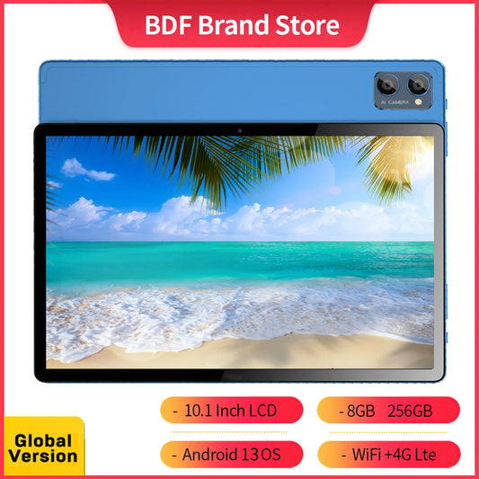 Novo 4g pad versão global 10.1 Polegada tablets android com processador octa núcleo 8gb ram 256gb rom duplo sim 4g lte 5g wifi tablet pc