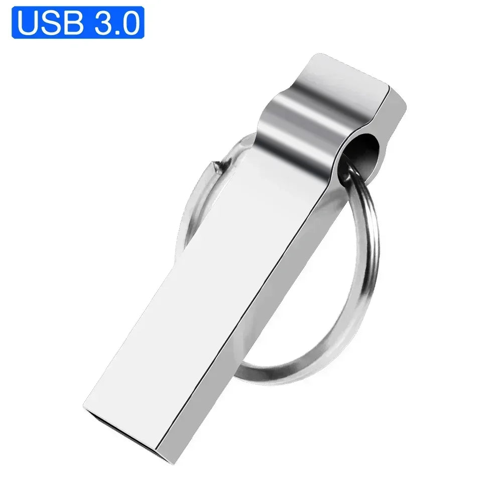 USB 3.0 Flash Drive 128GB Memoria USB Memory Stick Pen Drive U Disk Metal Key Thumb USB Drive para PC Laptop 32GB/64GB