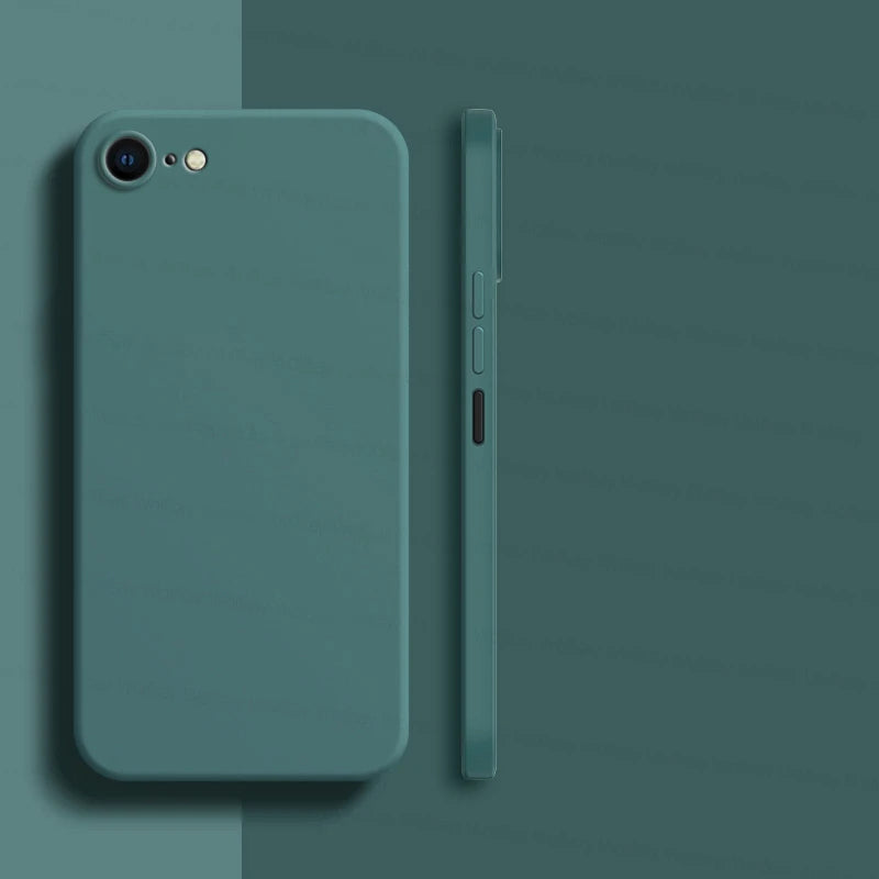 Para iphone 8 caso para iphone se 2022 2020 7 8 capa de luxo à prova de choque macio tpu silicone líquido telefone volta caso para iphone 8