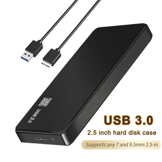 USB 3.0 To 2.5 Inch Hard Drive Case USB 3.0 Para 2.5 Polegada Caso Disco Rígido SATA HDD SSD Enclosure 5Gbps Caixa de Disco Rígido Externo para PC Portátil Smartphone PC Portátil