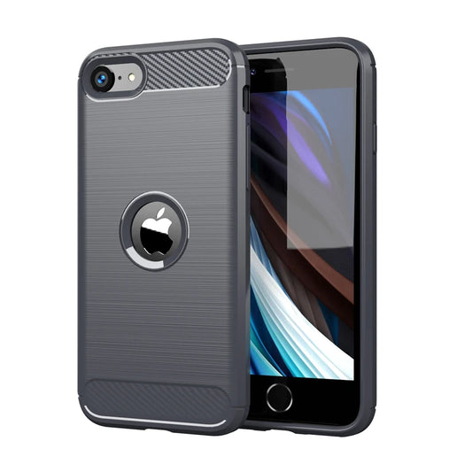 Para capa iphone se 2020 caso para iphone se 2020 capa à prova de choque tpu fibra de carbono caso para iphone 7 8 plus 11 12 pro max fundas