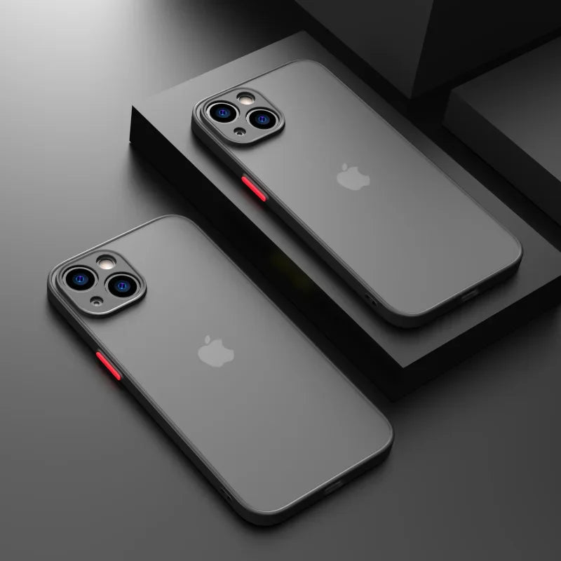 Nova armadura pára-choques caso de telefone à prova de choque para iphone 15 11 12 13 mini 14 pro x xs max plus silicone capa dura