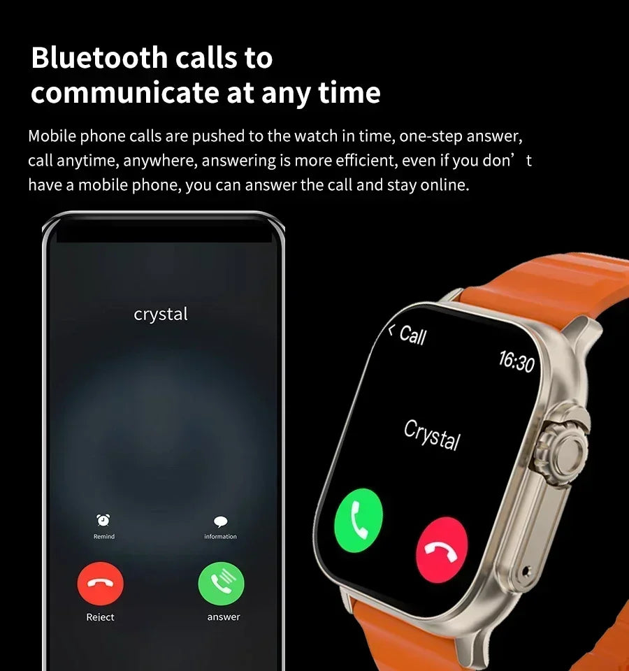 Novo relógio inteligente 8 ultra gen 2 relógio ultra iwo ultra nfc smartwatch série 8 chamada bluetooth 2.2 Polegada relógio de fitness sem fio