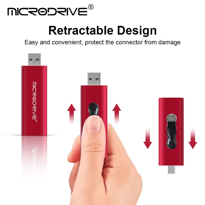 Tipo-C 2 EM 1 USB Flash Drive 64GB Pen Drive 4GB 8GB 16GB Pendrives Usb Stick 32GB 128GB Memory Stick