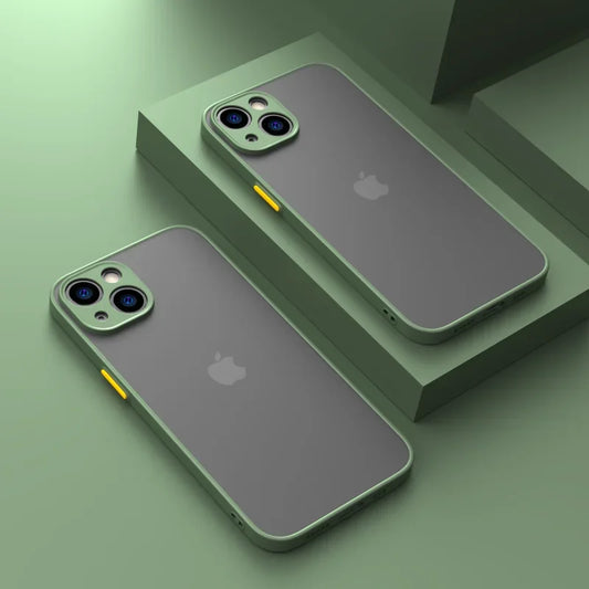 Nova armadura pára-choques caso de telefone à prova de choque para iphone 15 11 12 13 mini 14 pro x xs max plus silicone capa dura