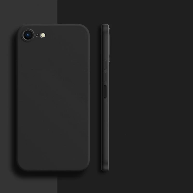 Para iphone 8 caso para iphone se 2022 2020 7 8 capa de luxo à prova de choque macio tpu silicone líquido telefone volta caso para iphone 8