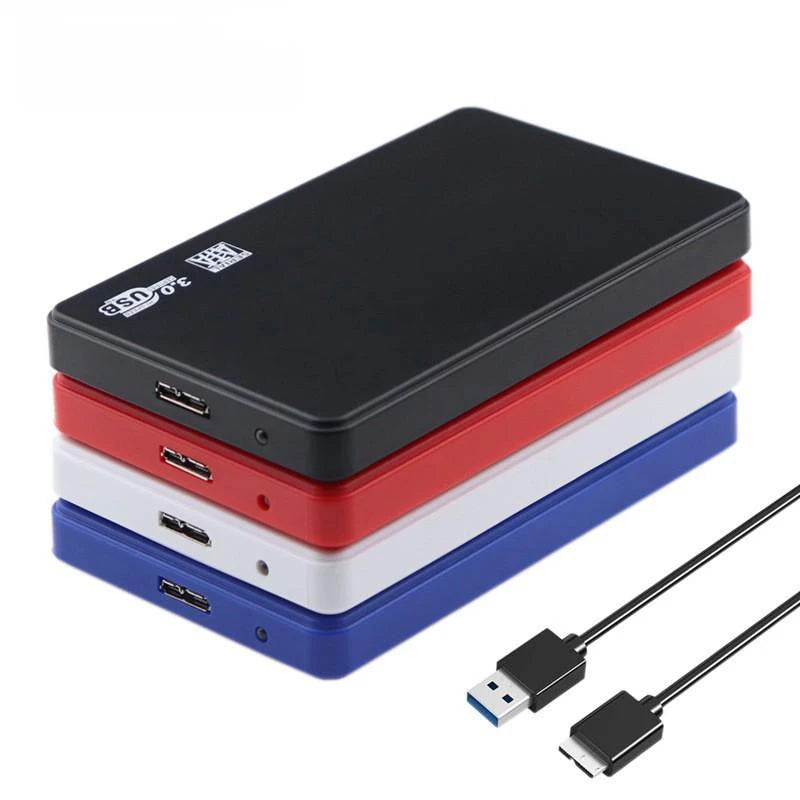 USB 3.0 To 2.5 Inch Hard Drive Case USB 3.0 Para 2.5 Polegada Caso Disco Rígido SATA HDD SSD Enclosure 5Gbps Caixa de Disco Rígido Externo para PC Portátil Smartphone PC Portátil