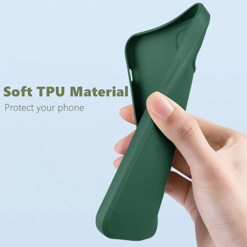 Para iphone 8 caso para iphone se 2022 2020 7 8 capa de luxo à prova de choque macio tpu silicone líquido telefone volta caso para iphone 8